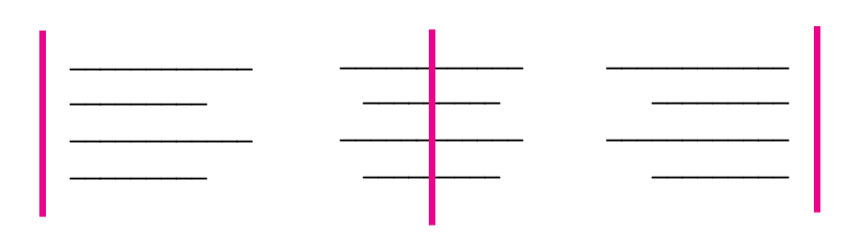 Horizontal Alignment Options