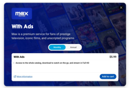 Product purchase modal example