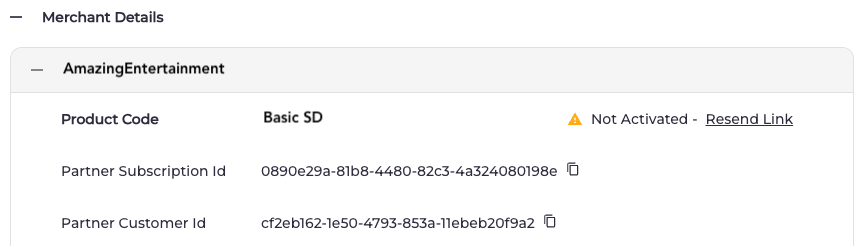 Not Activated - Resend Link Option
