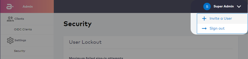 Invite admin users