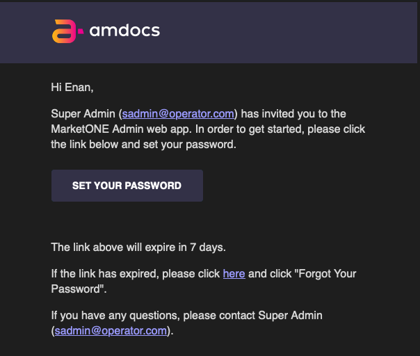 Admin Notification