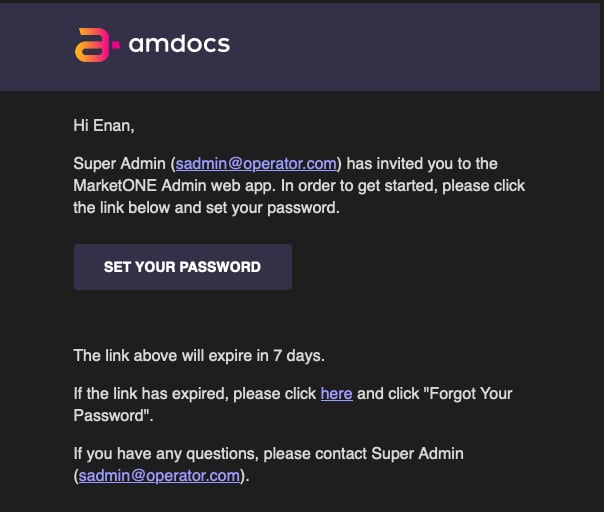 Admin Notification