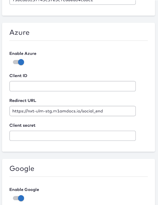 Enable Azure