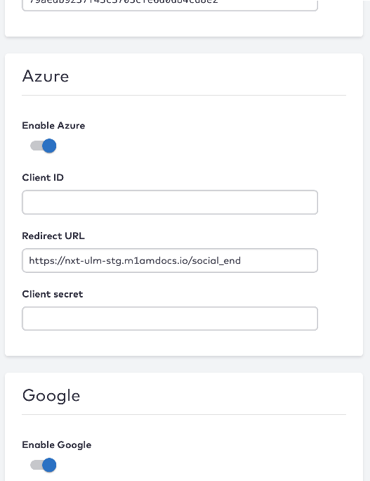 Enable Azure