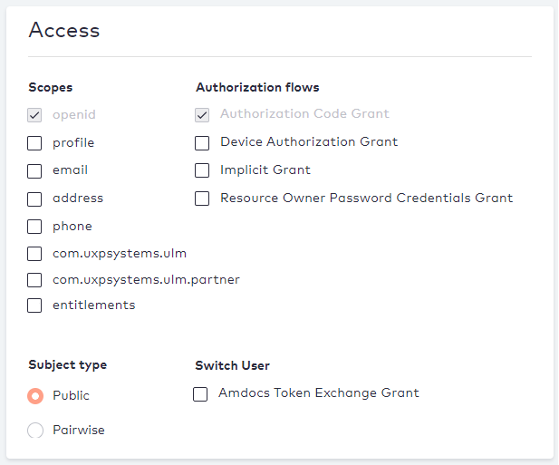 Admin OIDC Access