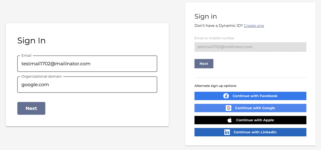 Connect identity router sign in prompts