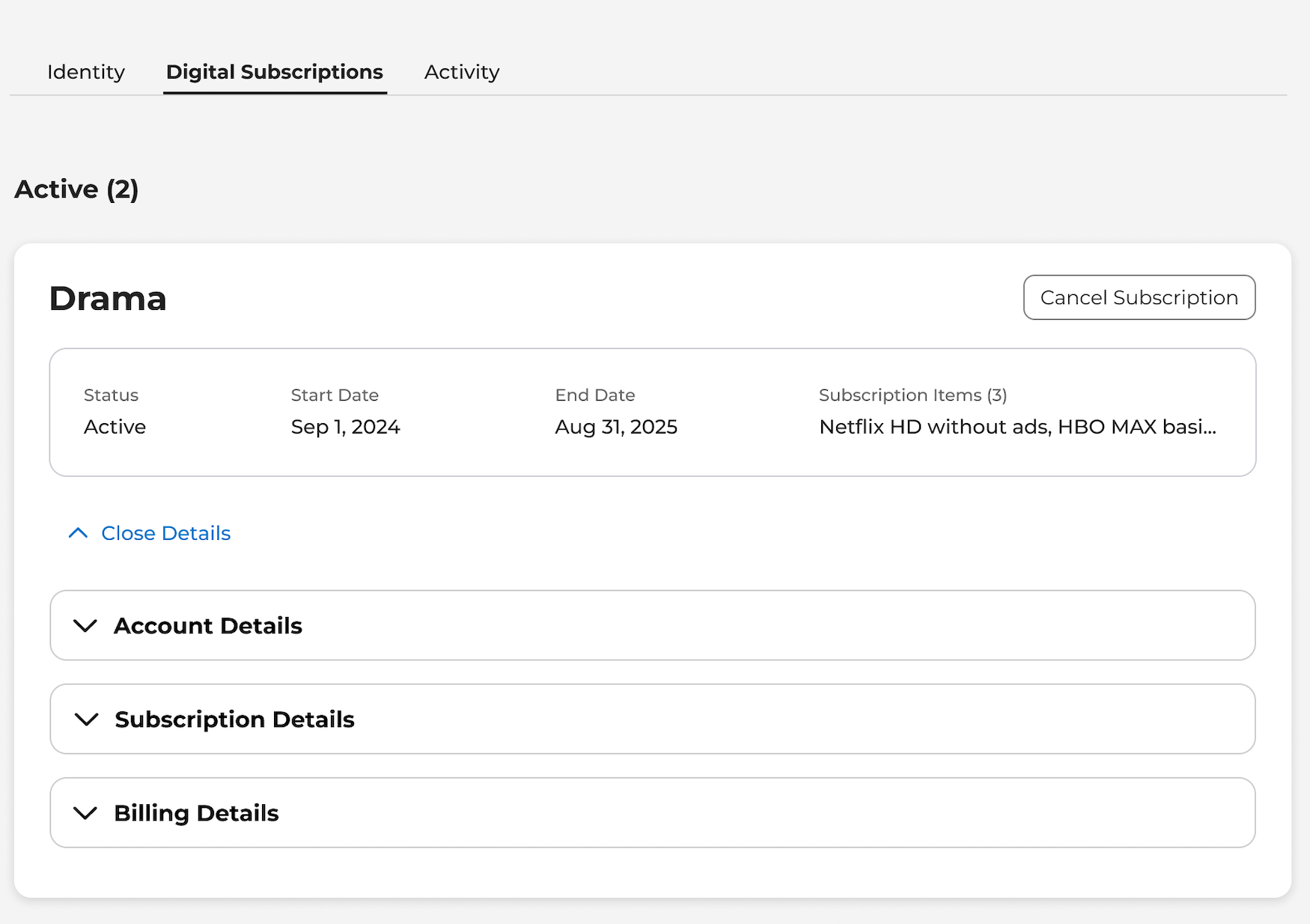 Digital Subscriptions