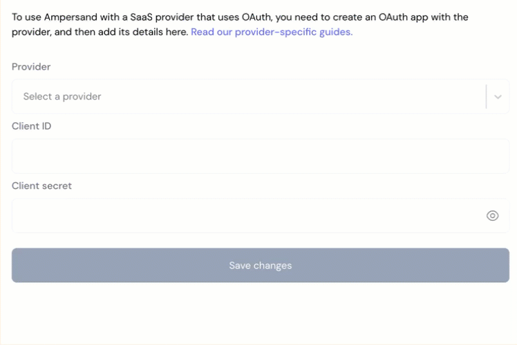 Ampersand Integration