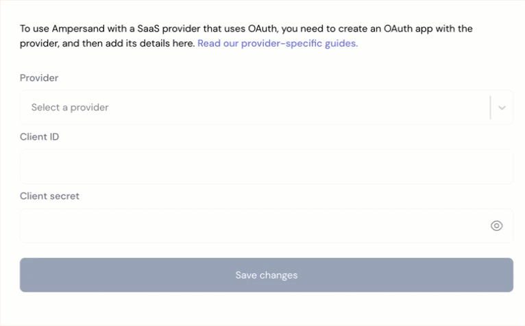 Ampersand Integration