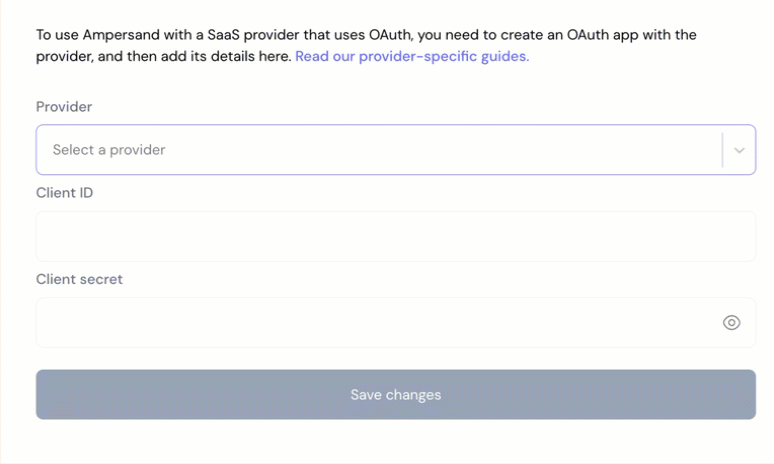 Ampersand Integration