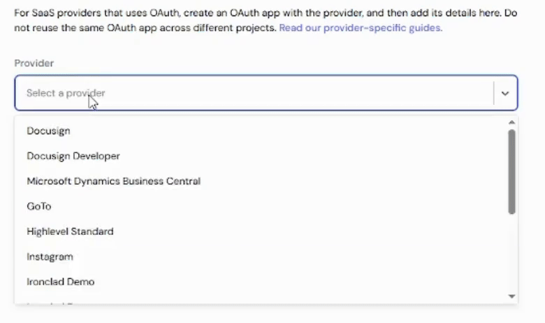 Ampersand Project Selection