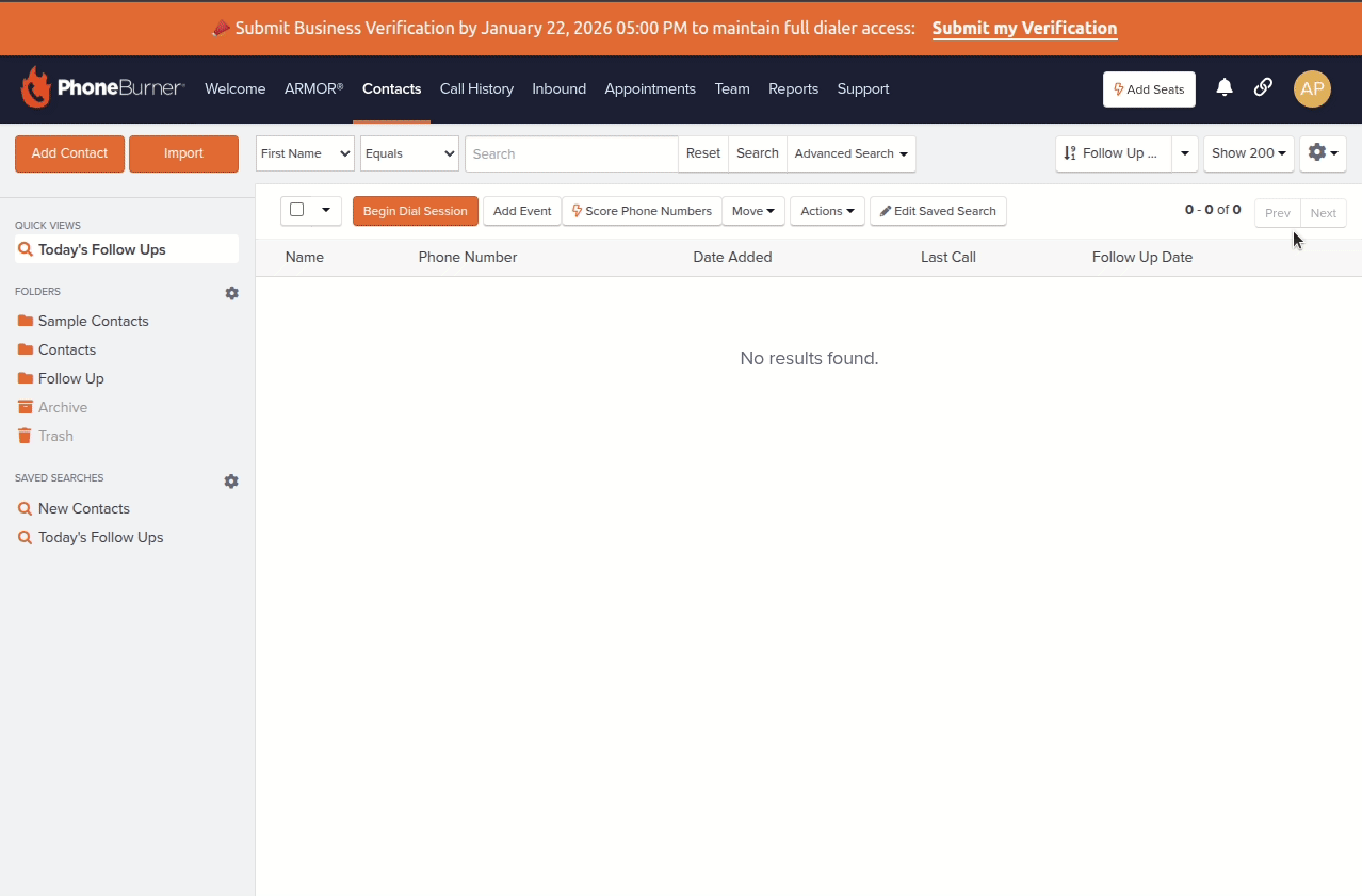 PhoneBurner App Creation