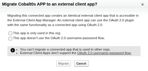 Migrate connected app 2