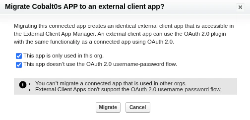 Migrate connected app 3