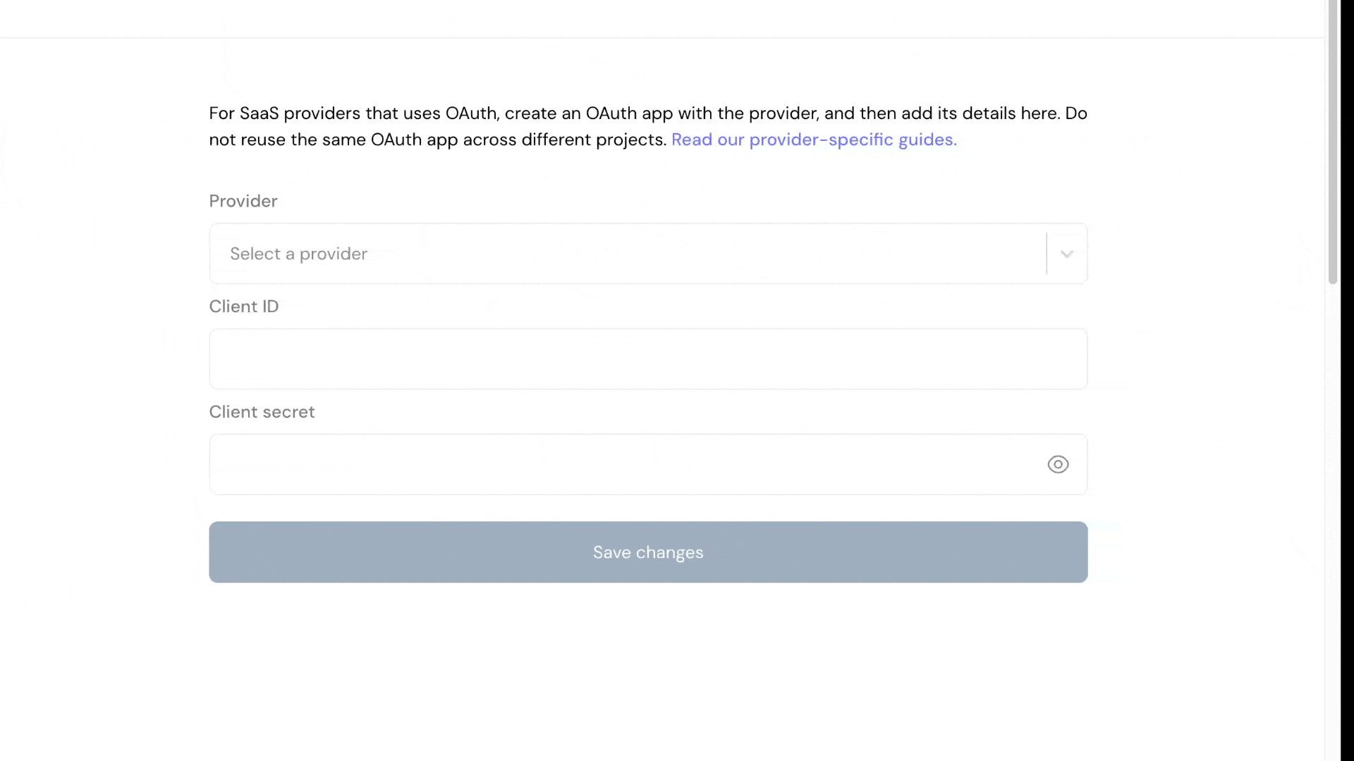 Ampersand Project Selection