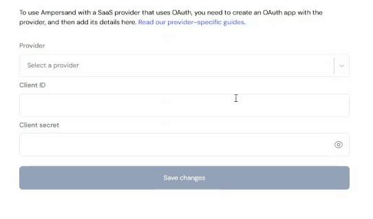Ampersand Integration