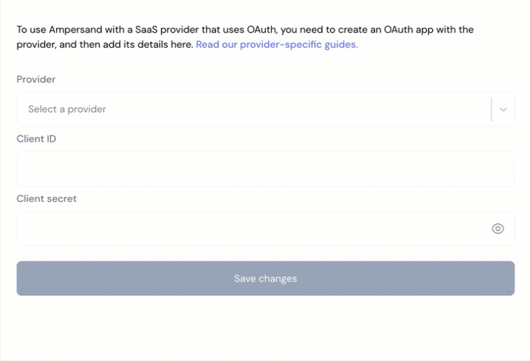 Ampersand Integration