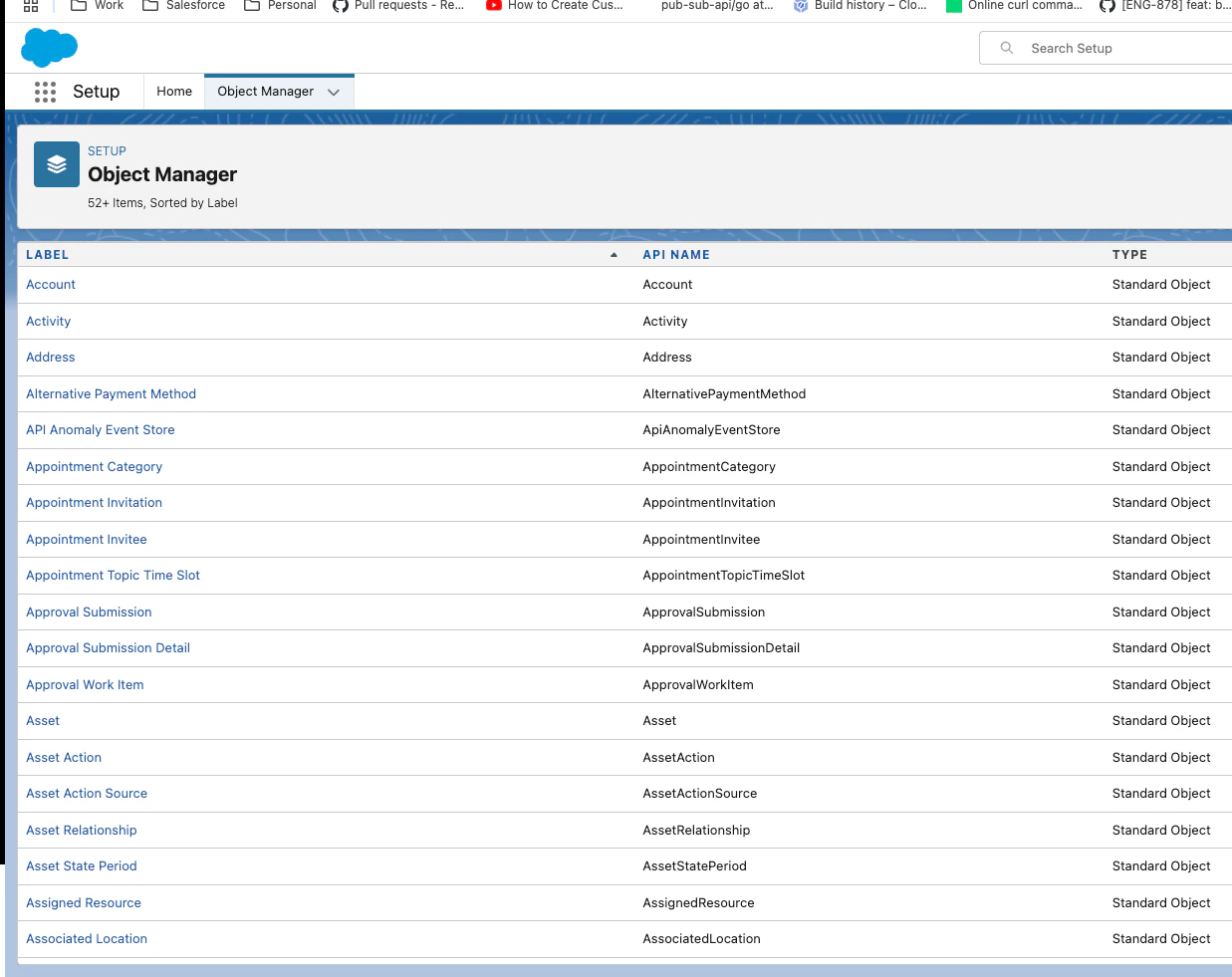Setup Object Manager