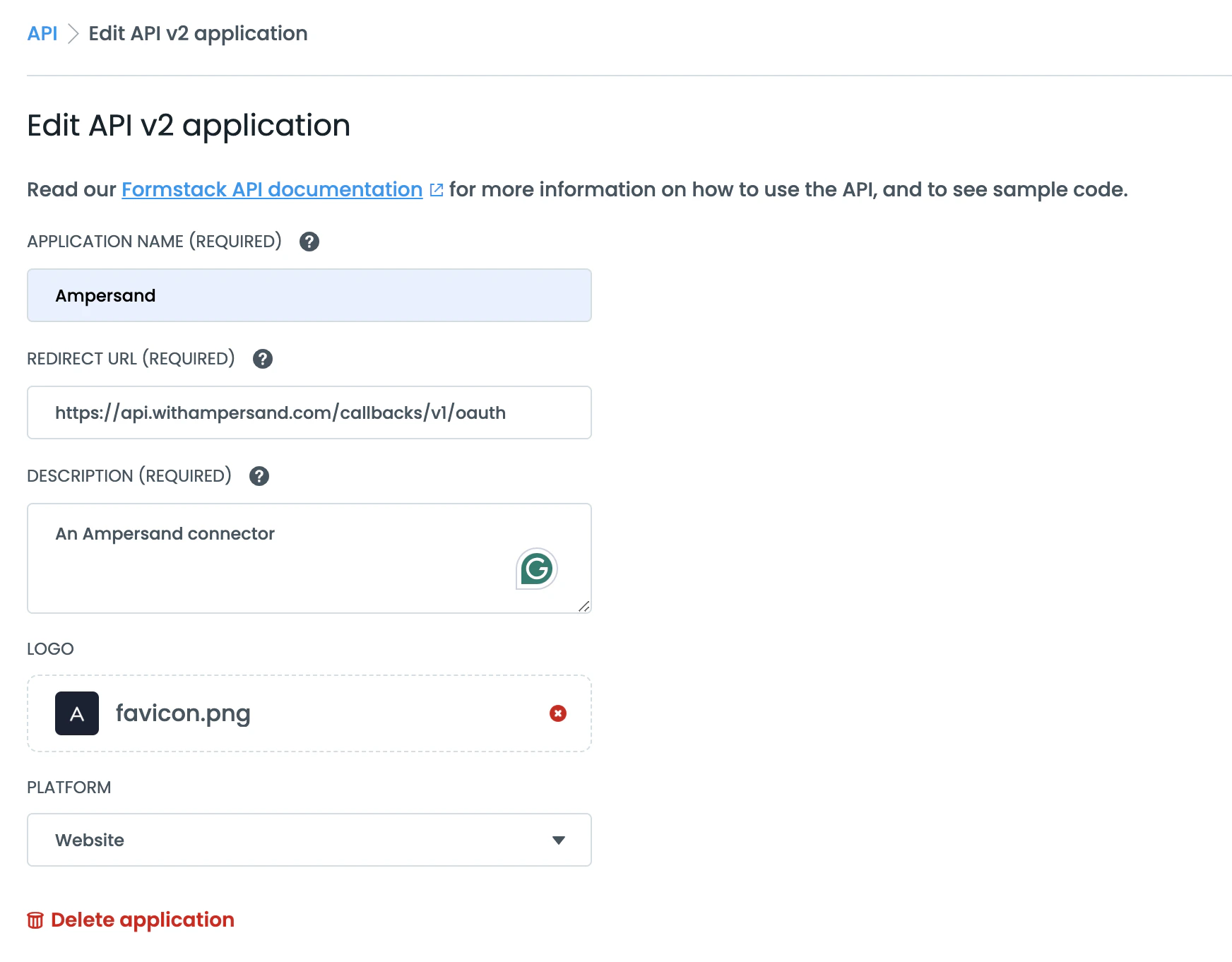 Ampersand Project Selection