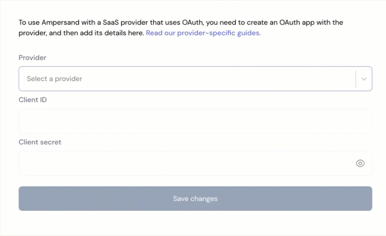 Ampersand Integration