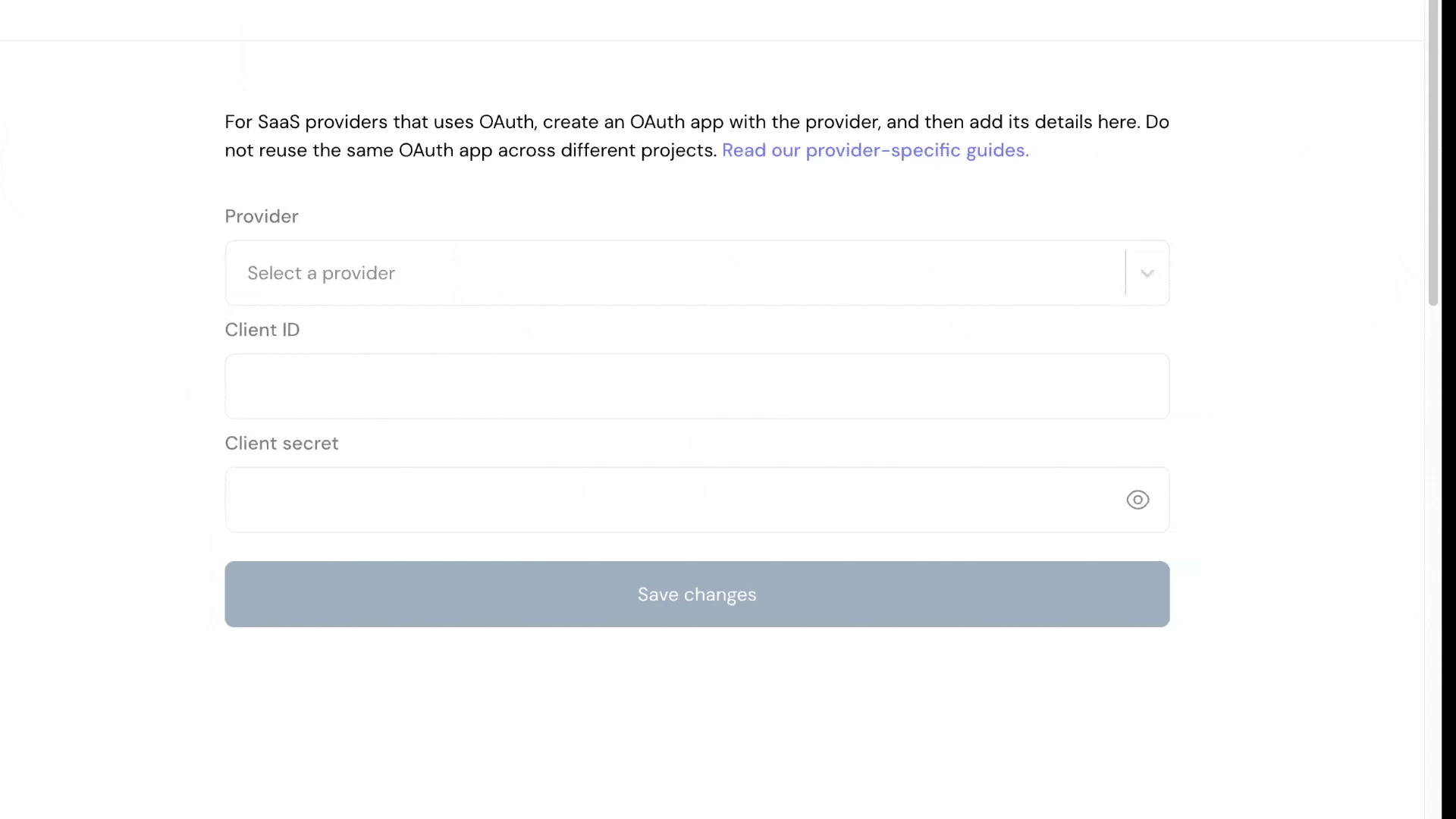 Ampersand Project Selection