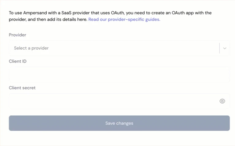 Ampersand Integration