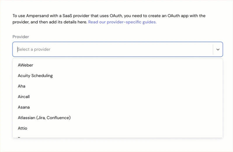 Ampersand Integration