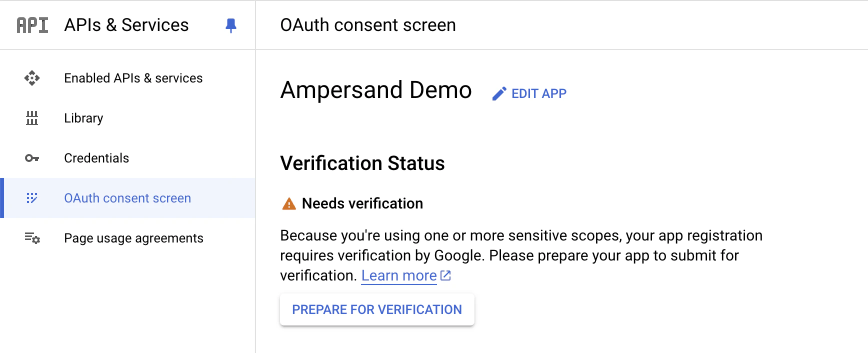 Prepare for Verification