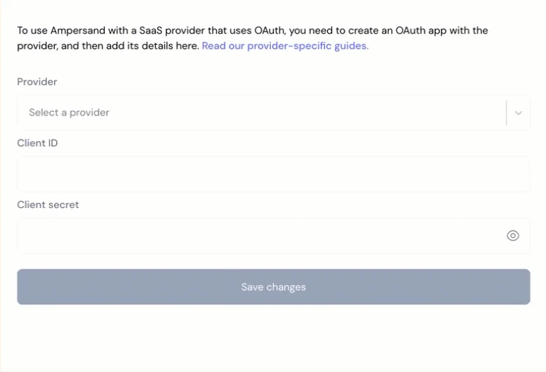 Ampersand Integration