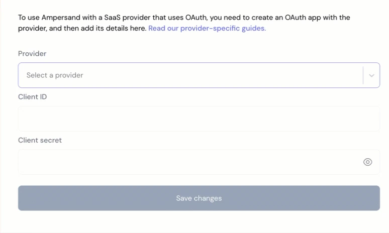 Ampersand Integration