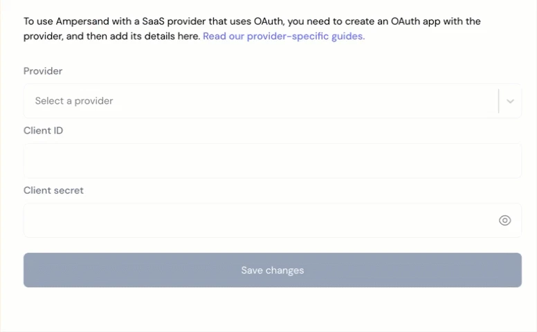 Ampersand Integration