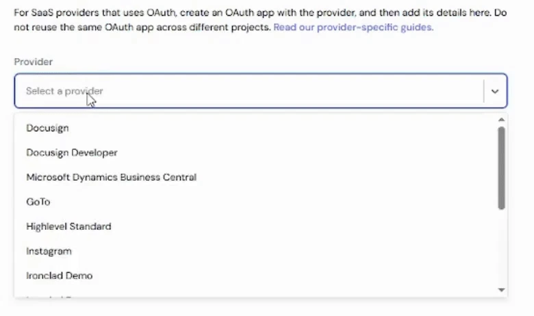 Ampersand Project Selection