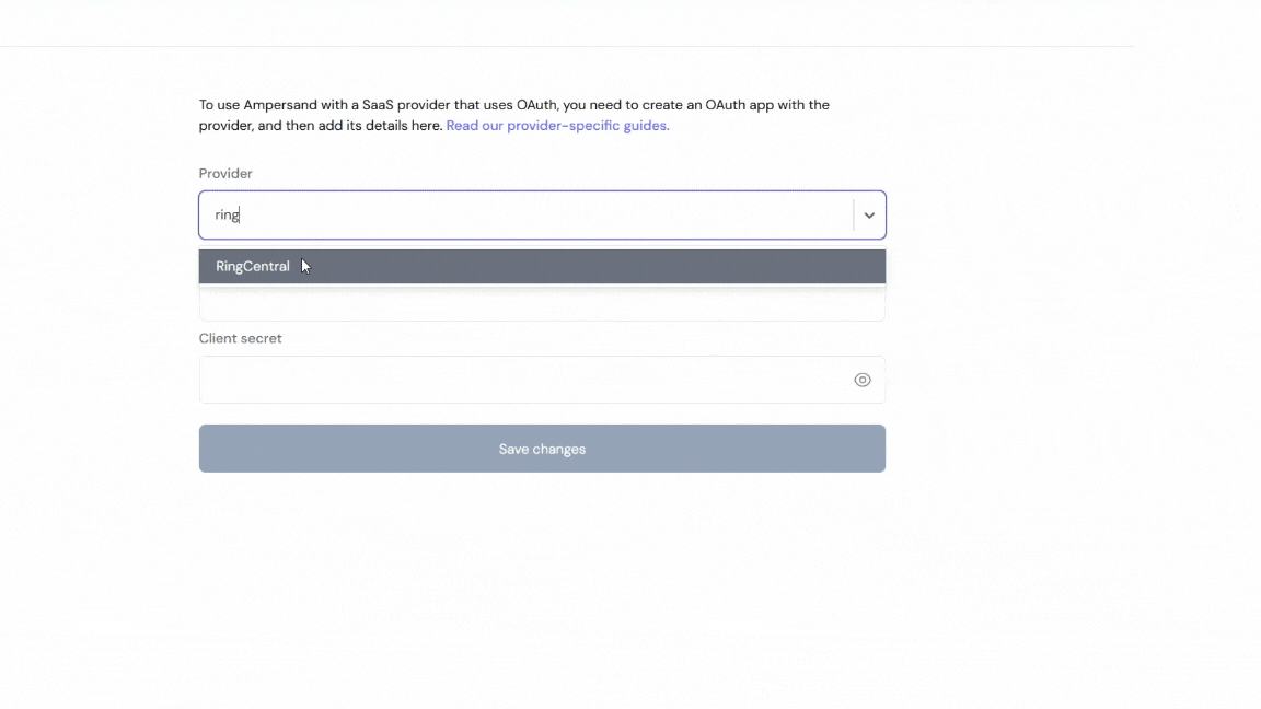 Ampersand Integration