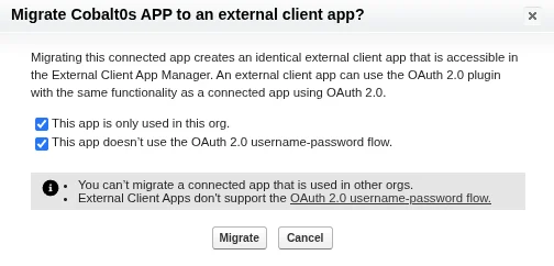 Migrate connected app 3