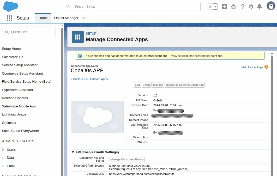Migrate connected app 5