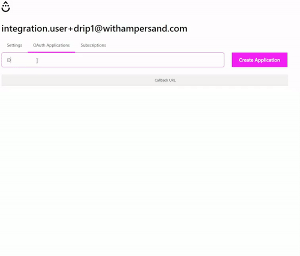 Drip App Creation