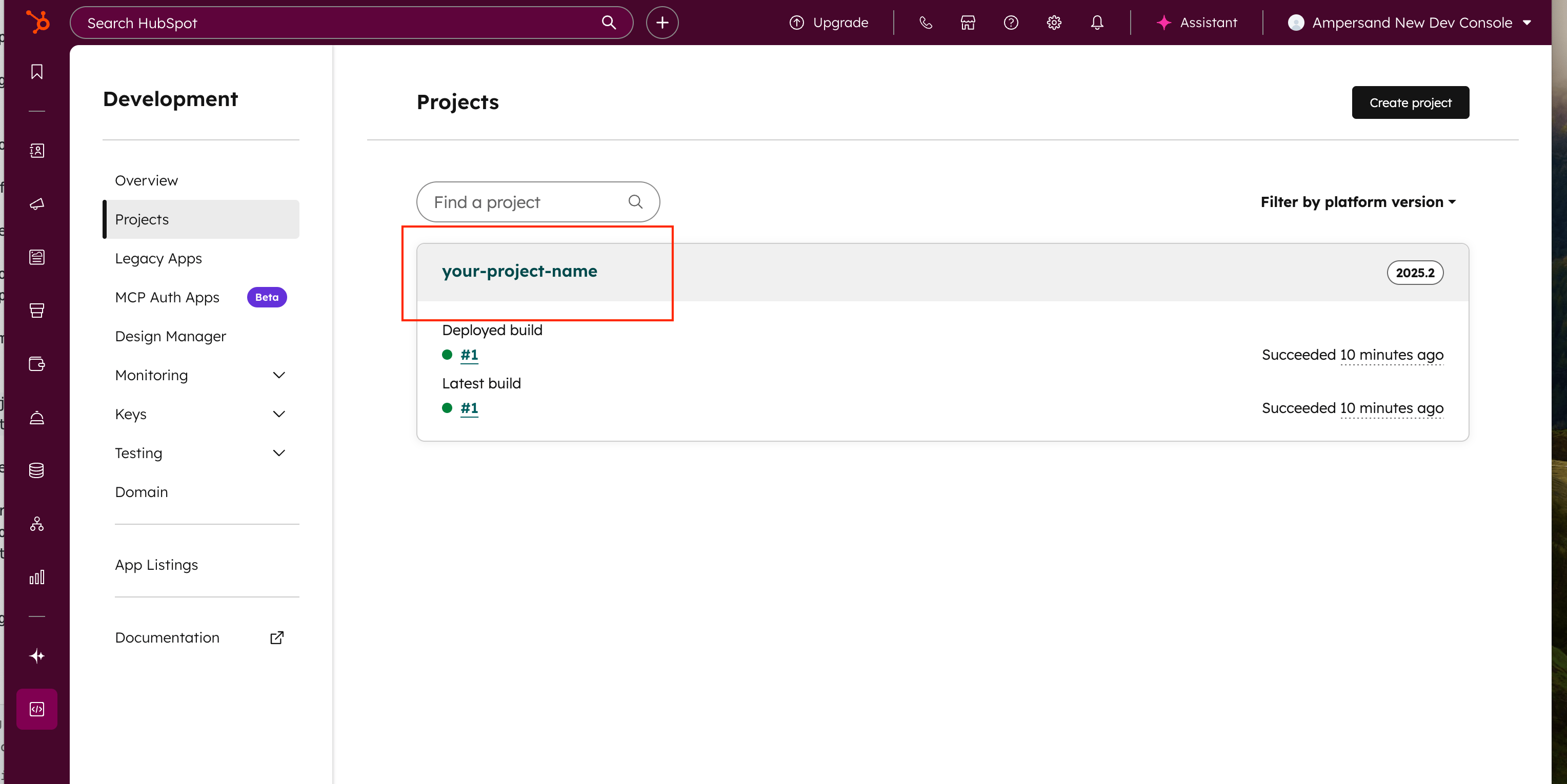 Select Project