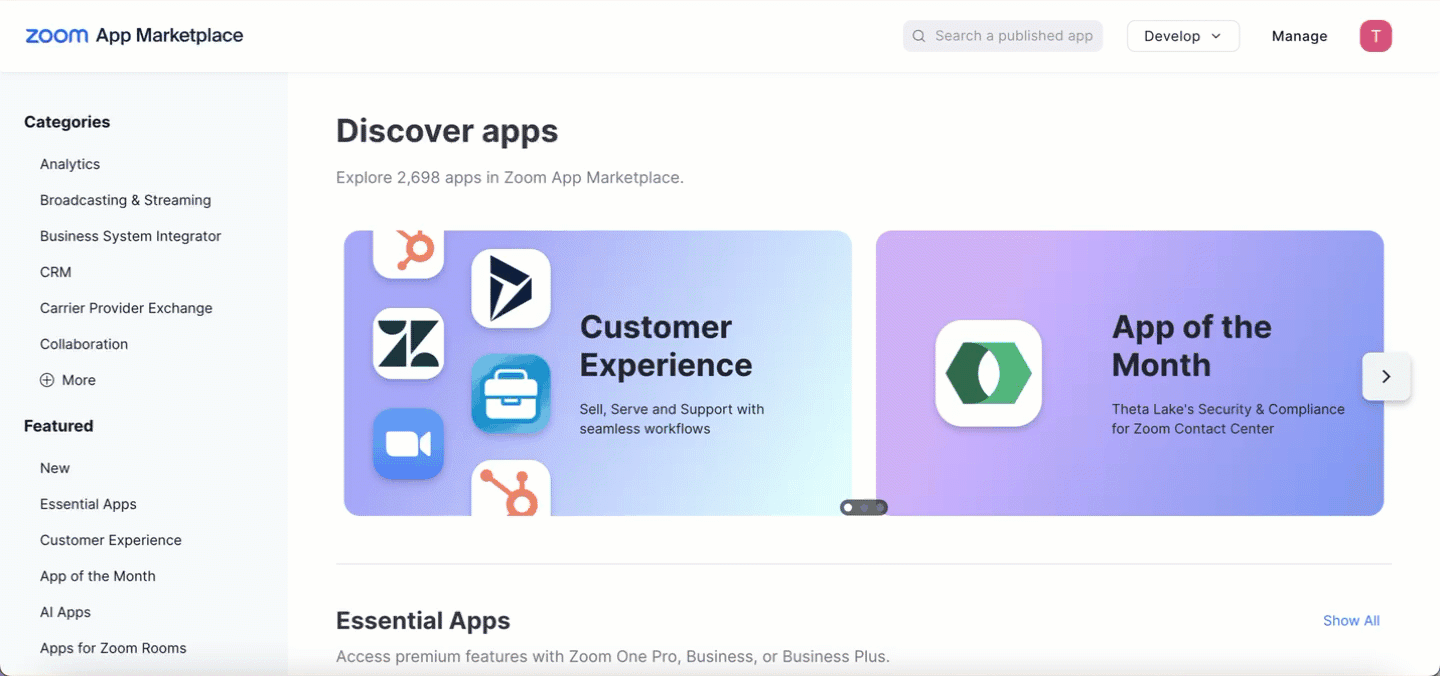 Creating Zoom App