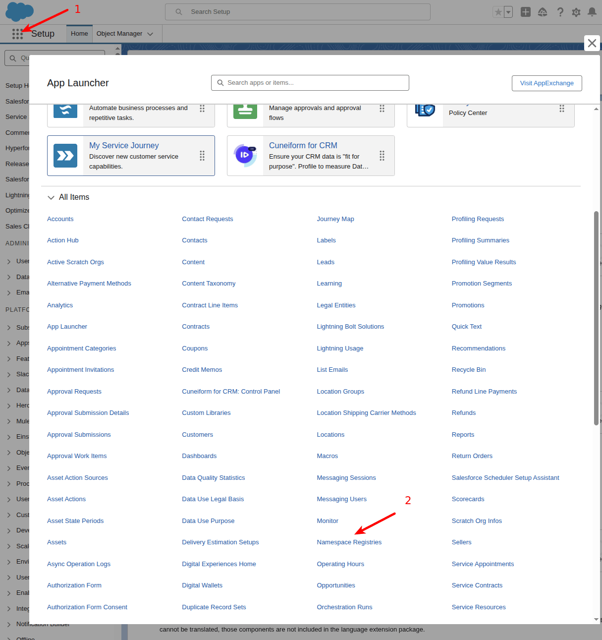 Link namespace