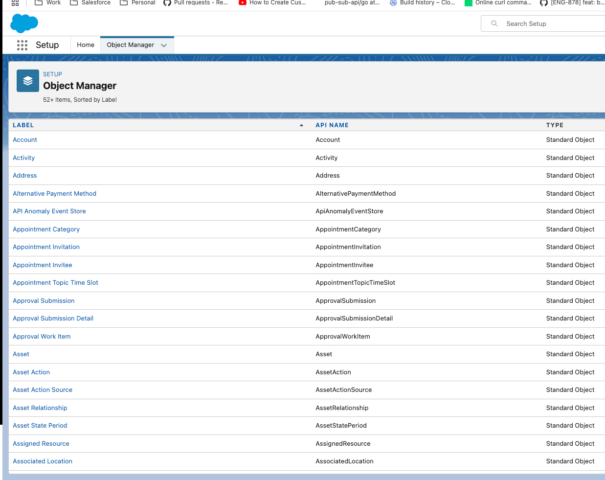 Setup Object Manager