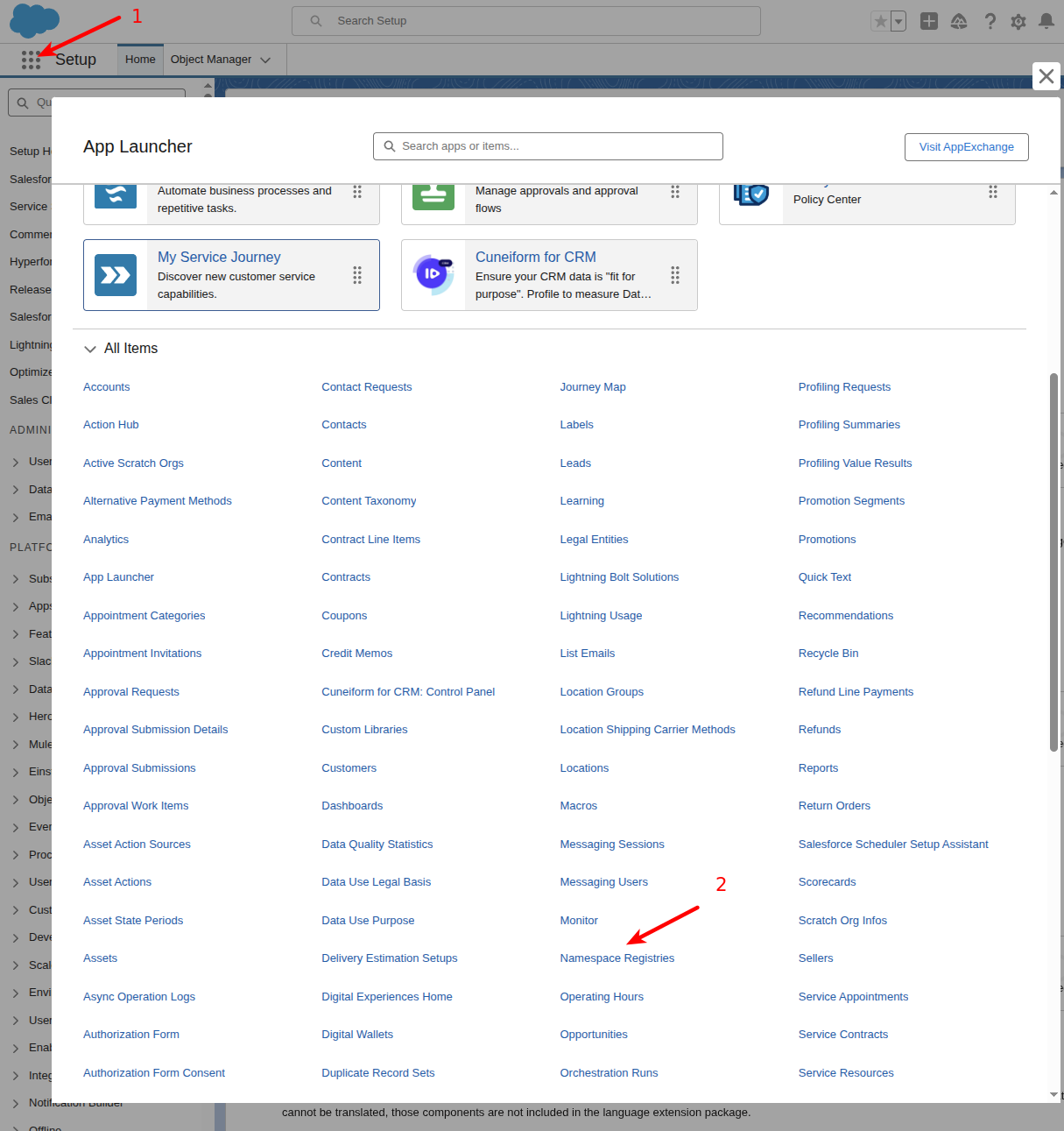 Link namespace