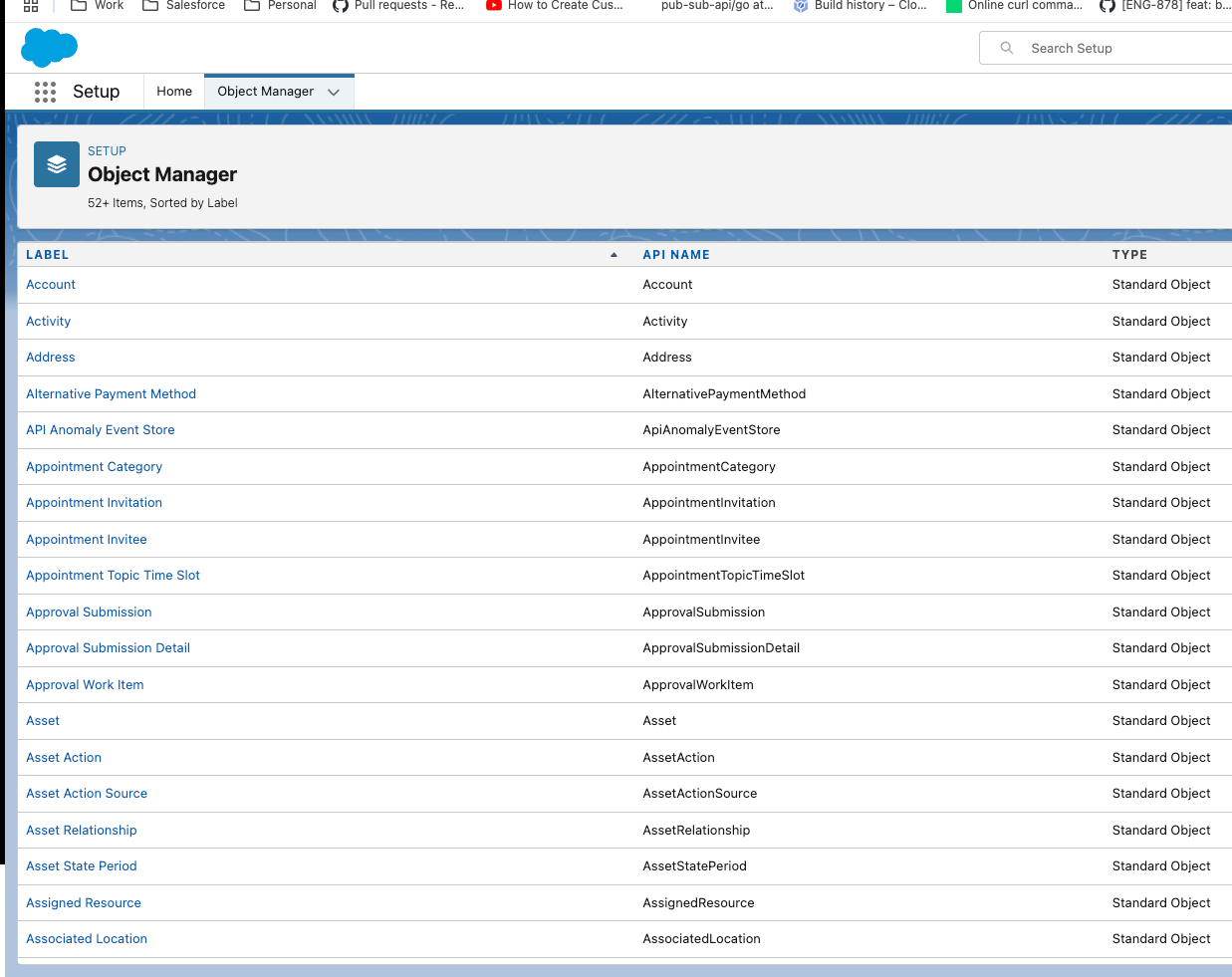 Setup Object Manager