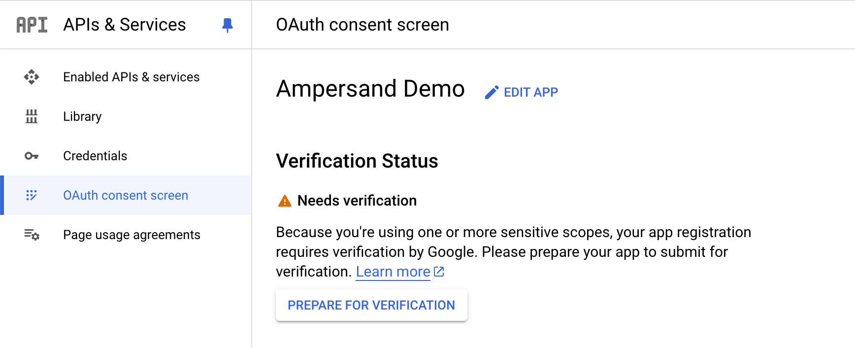 Prepare for Verification