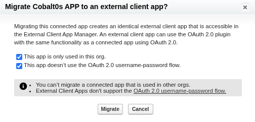 Migrate connected app 3