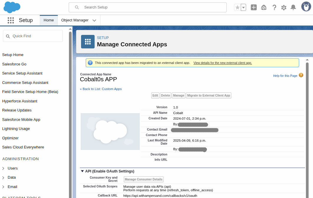 Migrate connected app 5