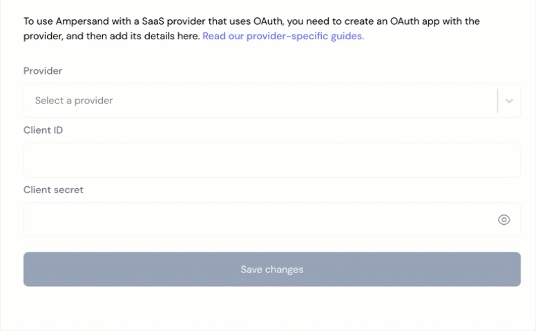 Ampersand Integration