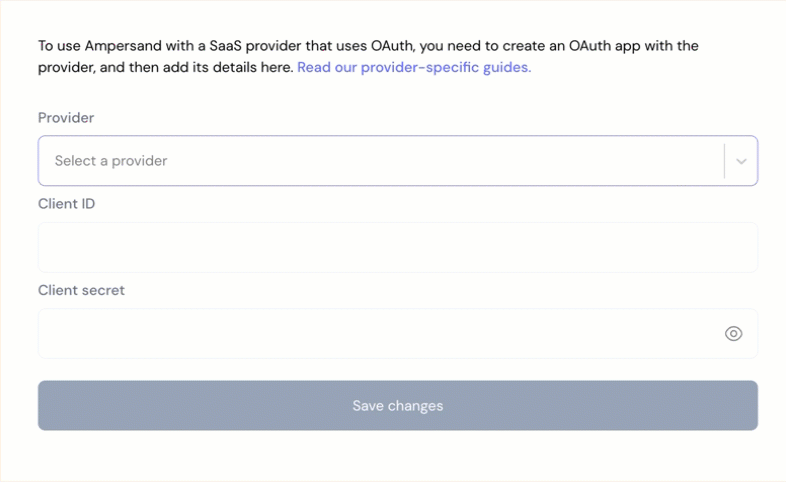 Ampersand Integration
