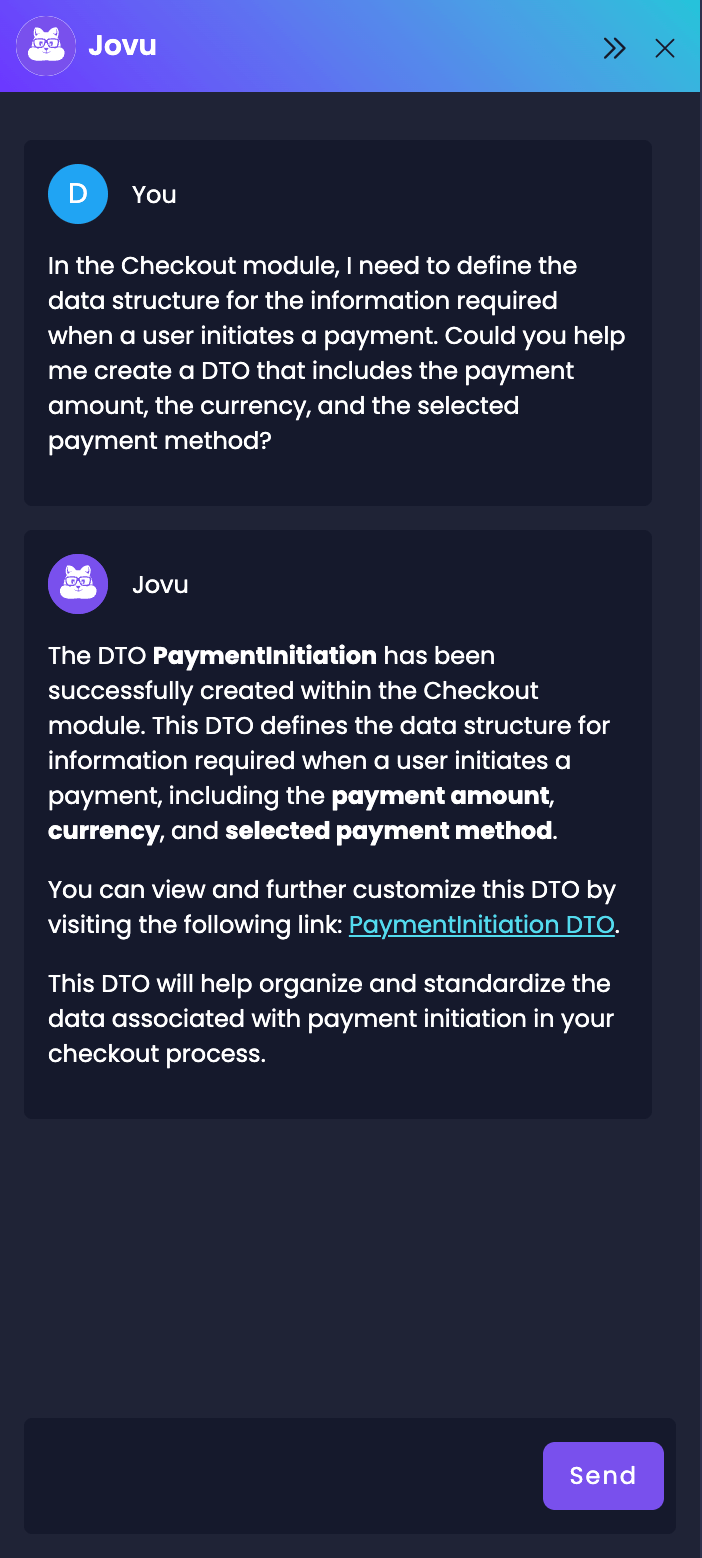 Create New DTOs with Jovu