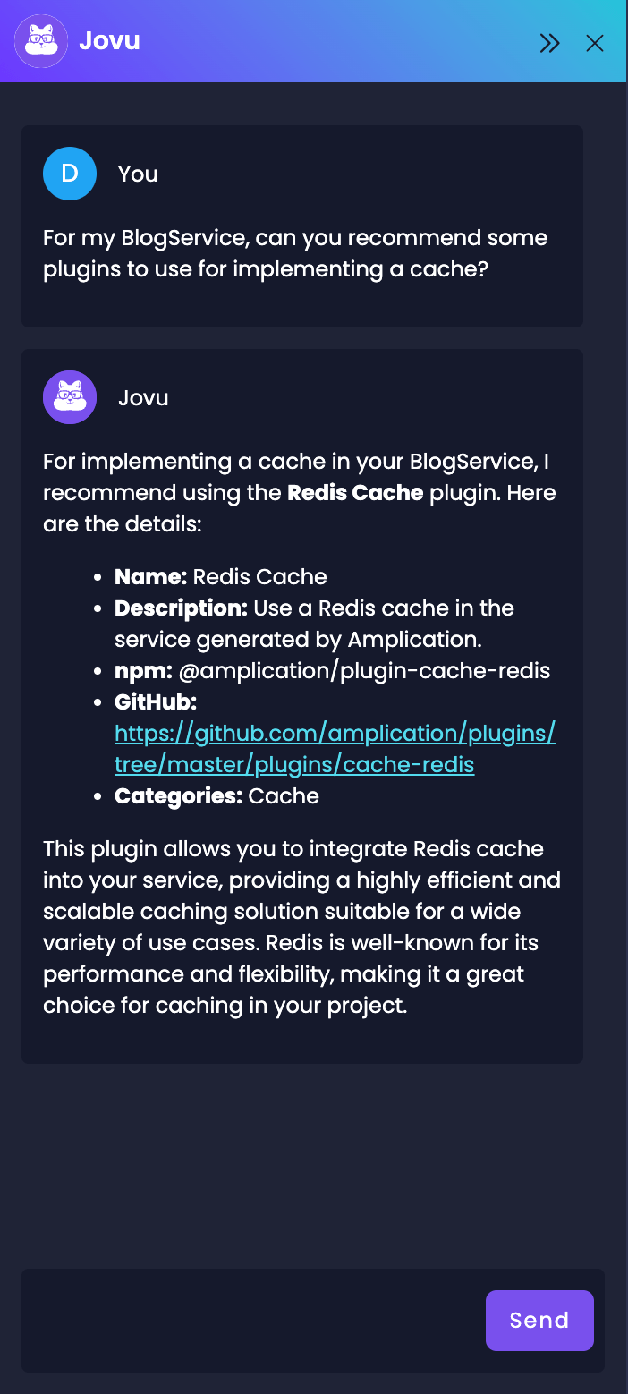 Plugin Recommendations from Jovu