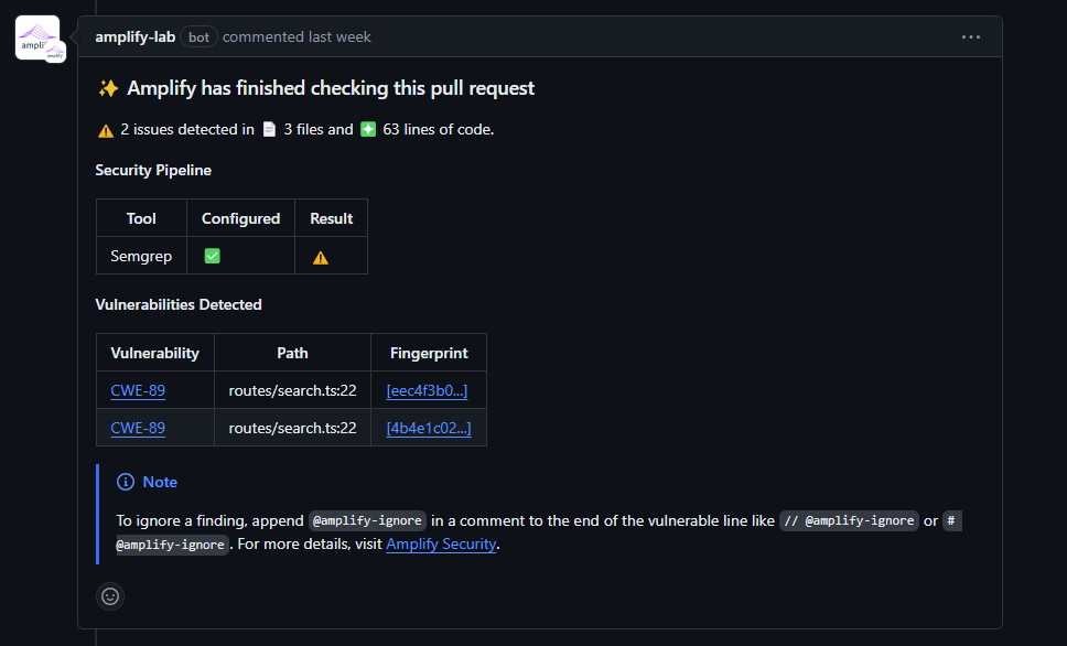 Vulnerability Notification